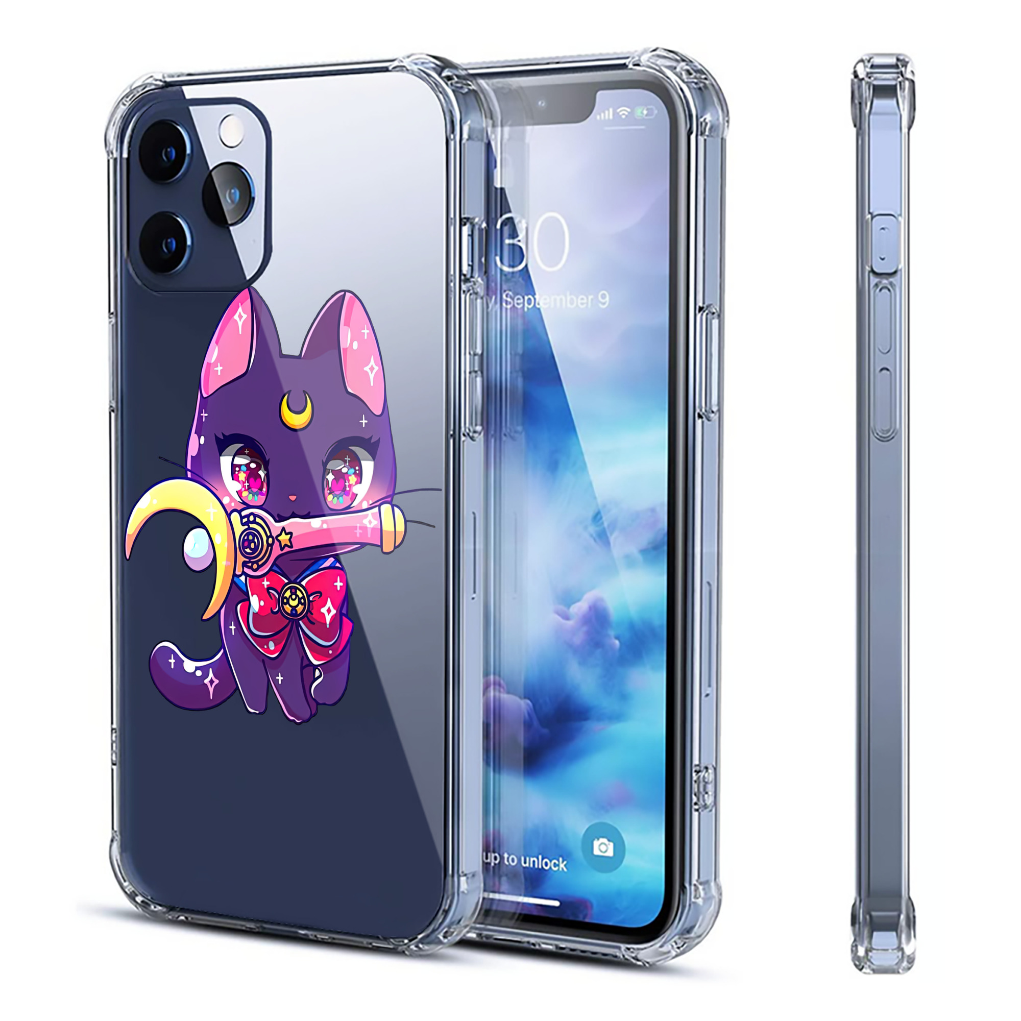 （画像用） 美少女戦士セーラームーン Sailor Moon 【iPhone 12シリーズ対応】透明スマホケース（クリアソフトケース）